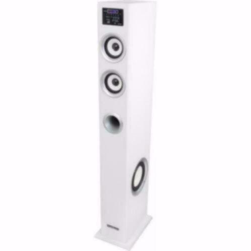 Multimedia luidspreker White met Usb/Sd/Fm-radio/Bluetooth, TV, Hi-fi & Vidéo, Enceintes, Neuf, Subwoofer, 120 watts ou plus, Autres marques