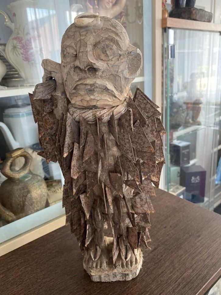 FÉTICHE NKISI NKONDE YOMBE BACONGO ART TRIBAL, Antiek en Kunst, Kunst | Niet-Westerse kunst, Ophalen of Verzenden