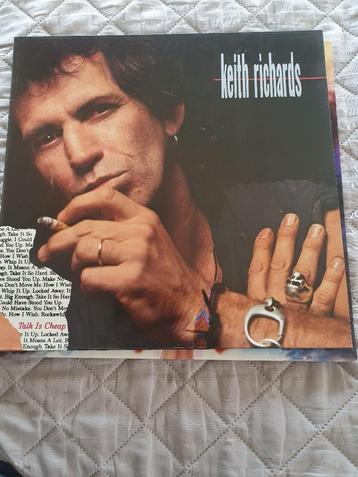 LP - Keith Richards – Talk Is Cheap - 1988, Cd's en Dvd's, Vinyl | Rock, Ophalen of Verzenden, Zo goed als nieuw, 12 inch, Overige genres