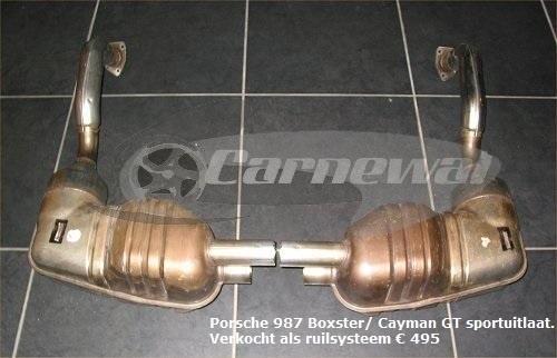 Porsche 987 Boxster/Cayman Sport Uitlaat ., Autos : Pièces & Accessoires, Systèmes d'échappement, Porsche, Enlèvement ou Envoi