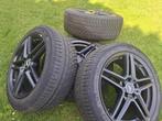 Originele Mercedes E velgen met winterbanden, Auto-onderdelen, Ophalen, 18 inch, Velg(en), Winterbanden