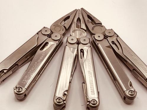 Leatherman WAVE Silver Multitool  16 useful tools USED  EDC, Caravans en Kamperen, Kampeergereedschap, Gebruikt, Verzenden