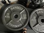 bodybuilding, Sport en Fitness, Fitnessmaterialen, Ophalen, Zo goed als nieuw, Benen, Halterschijven