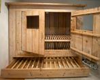 Boomhut huisje bedstee Steigerhout lade uitschuifbed, Ophalen, Gebruikt, Halfhoogslaper