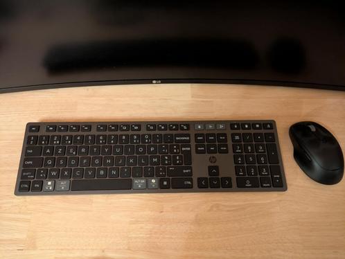 HP720 draadloos Toetsenbord plus Muis combo Azerty-BE, Computers en Software, Toetsenborden, Zo goed als nieuw, Azerty, Draadloos