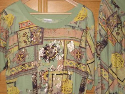 Tweedelig ensemble - originele print - maat 40, Kleding | Dames, Jumpsuits, Zo goed als nieuw, Maat 38/40 (M), Overige kleuren