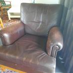 Sofa, leder , 1 zit, bruin, gebruikt, Ophalen, Gebruikt, Eenpersoons
