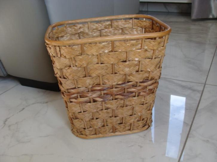 corbeille à papier en osier, 1 pique-notes, marque Barclay, Diversen, Bureau-accessoires, Zo goed als nieuw, Ophalen of Verzenden
