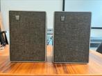 2 Philips vintage luidsprekers, Front, Rear of Stereo speakers, Philips, Gebruikt, Minder dan 60 watt