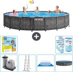 zwembad  5m49x1m22 einde seizoen koopje 99euro, Ophalen, Gebruikt