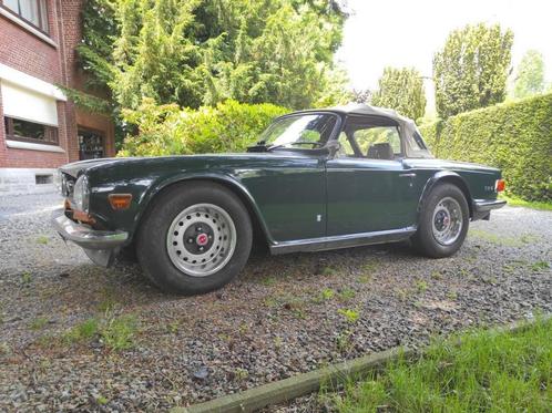 Triumph TR6, Auto's, Triumph, Particulier, TR6, Airconditioning, Benzine, Cabriolet, 2 deurs, Handgeschakeld, Groen, Beige, Kunstmatig leder