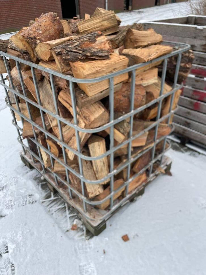 Droog gemengd kachehout, Tuin en Terras, Brandhout, Blokken, Eikenhout, Ophalen