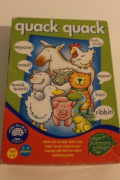 Jeux de société dès 3ans- Quack Quack, Hobby en Vrije tijd, Gezelschapsspellen | Bordspellen, Gebruikt, Ophalen