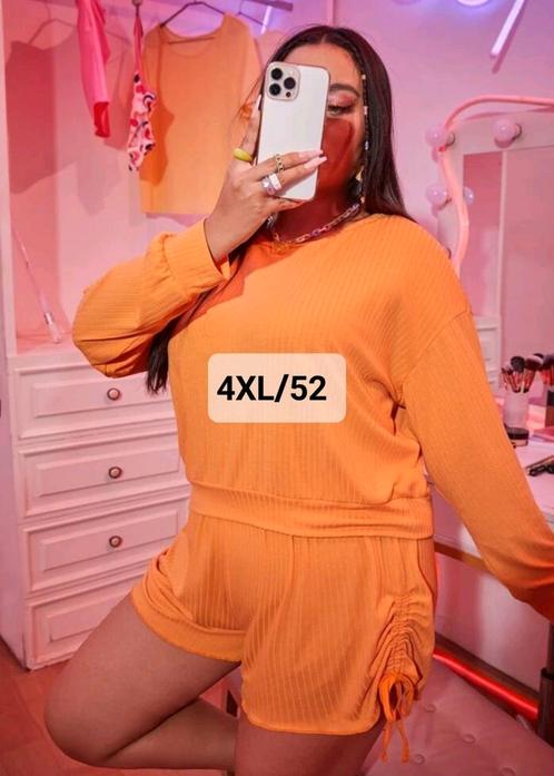 Splinternieuwe zomer pyjama Maat 4XL/52, Kleding | Dames, Grote Maten, Nieuw, Overige typen, Oranje, Ophalen of Verzenden