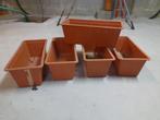 Jardinières ext int PVC couleur terre-cuite, Kunststof, Gebruikt, Minder dan 30 cm, Minder dan 60 cm
