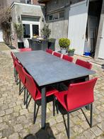 Table et chaises, Maison & Meubles, Tables | Tables à manger, Autres matériaux, Utilisé, Cinq personnes ou plus