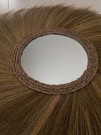 Grand miroir mural boho Ø100 cm - comme neuf, Rond, Comme neuf, Enlèvement, 100 à 150 cm