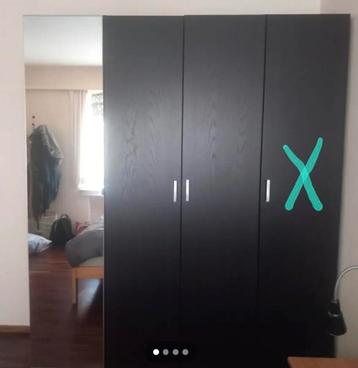 IKEA PAX kleedkamer 100cm+50cm spiegel, Huis en Inrichting, Kasten | Kleerkasten, Ophalen, Overige materialen, Gebruikt, 100 tot 150 cm