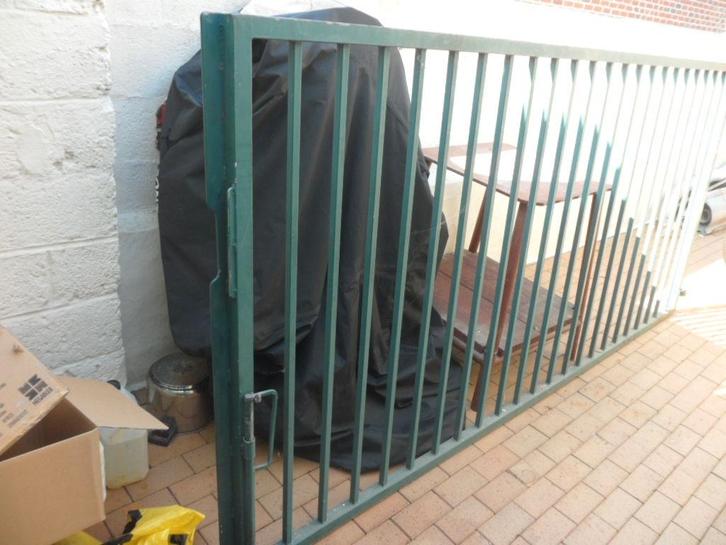 Portail en métal , Barriére peint rarissime dispo de suite, Tuin en Terras, Tuinpoorten, Gebruikt, IJzer, Ophalen