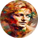 Portrait de la princesse Diana Cercle mural 40x40 Forex + Sy, Moins de 50 cm, Envoi, Création originale, 50 à 75 cm