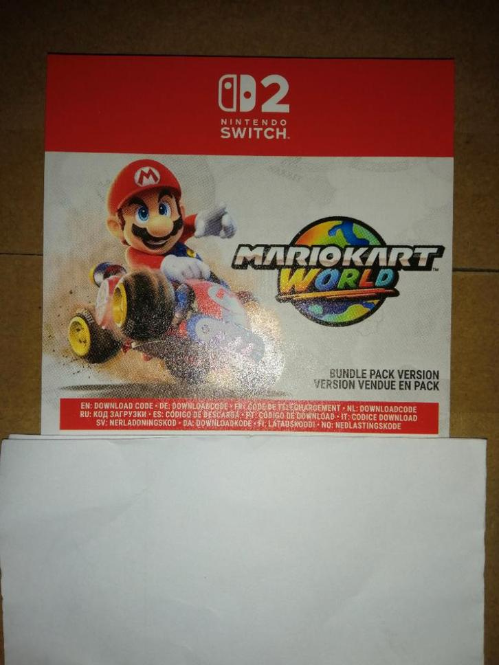 Code de téléchargement de Mario Kart World non utilisé, Consoles de jeu & Jeux vidéo, Jeux | Nintendo Switch, Neuf, Course et Pilotage