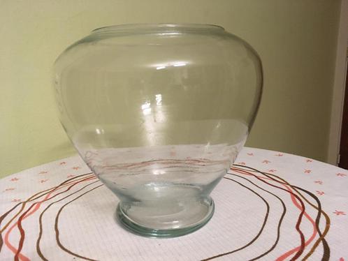 Moderne glazen vaas – perfecte nieuw staat - H : 25 cm, Huis en Inrichting, Woonaccessoires | Vazen, Nieuw, Wit, Minder dan 50 cm
