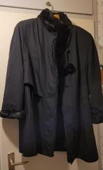 manteau fourré dame, Comme neuf, INCONNUE, Noir, Taille 46/48 (XL) ou plus grande