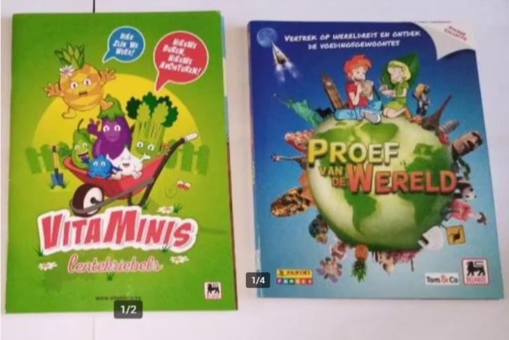 boeken: Vitaminis I en II, proef de wereld, boer-de-reis, Verzamelen, Supermarktacties, Ophalen of Verzenden