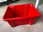 Boite rangement plastique rouge 44x34x23cm, Ophalen, Zo goed als nieuw