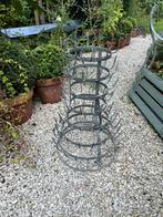 ANTIEKE FRANSE ZINKEN FLESSENREK HOUDER LEGE FLESSEN DECO, Ophalen of Verzenden, Zo goed als nieuw, Metaal