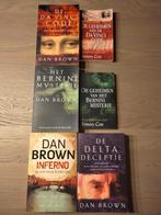 4 Dan Brown thrillers + Simon Cox 'De geheimen van'', Enlèvement ou Envoi, Comme neuf, Dan Brown, Amérique