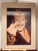 Tableau avec photo de johnny Hallyday, Photo ou Poster, Moins de 50 cm, Moins de 50 cm, Neuf