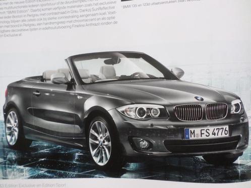 BMW 1 Cabrio 01-2011 brochure, Boeken, Auto's | Folders en Tijdschriften, BMW, Verzenden