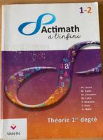 Actimath à l’infini théorie 1er degré Edition Van In, Livres, Livres scolaires, Neuf, Enlèvement ou Envoi, Van in, Secondaire
