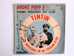 Vinyle Tintin et le mystère de la toison d'or dédicacé -1962, Gelezen, Eén stripboek, Ophalen of Verzenden, André Popp