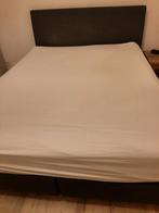 Sommier 160 x 200 cm en tissu gris foncé, Enlèvement, Utilisé, Gris, 200 cm