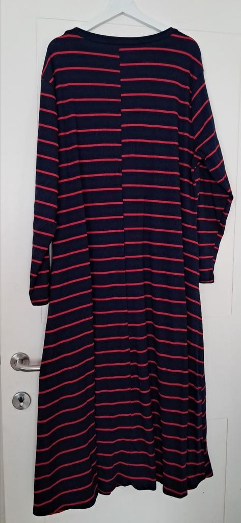 Marineblauw lang rood gestreept kleed-jurk., Kleding | Dames, Grote Maten, Gedragen, Jurk, Ophalen