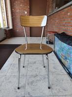 6 Keukenstoelen met bijbehorende tafel., Huis en Inrichting, Ophalen, Bruin, Zo goed als nieuw, Formica