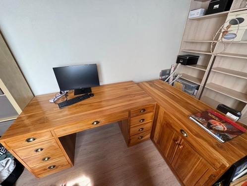 Teak bureau, Huis en Inrichting, Kasten | Ladekasten, Zo goed als nieuw, Minder dan 100 cm, 150 tot 200 cm, 75 cm of meer, Teakhout