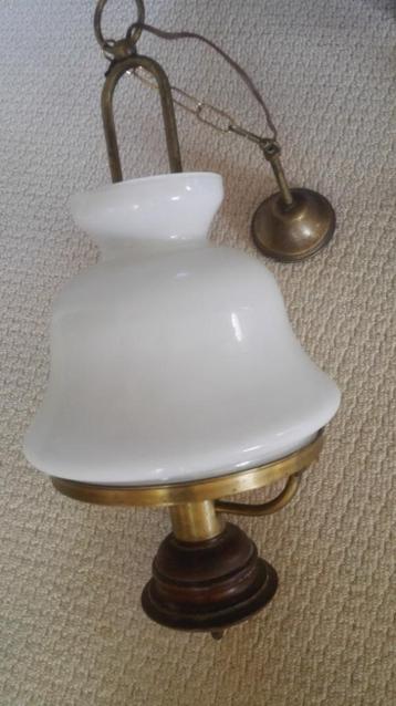 VINTAGE  WITTE HANGLAMP beschikbaar voor biedingen