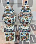 1950-1960 Vases, couvercles et bocaux anciens bleue de Delft, Antiquités & Art, Enlèvement ou Envoi