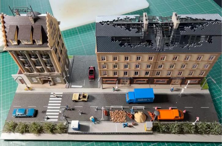 Modelbouw huizen schaal Ho, diorama's, Hobby & Loisirs créatifs, Modélisme | Autre, Utilisé, 1:50 à 1:144, Enlèvement