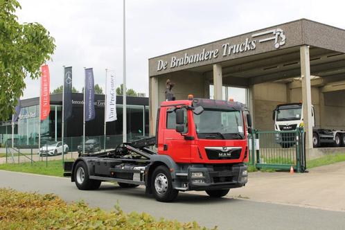 MAN TGM 18.340 4x2 containerwagen - 2017 - 349.400 km, Auto's, Vrachtwagens, Bedrijf, Te koop, Trekhaak, MAN, Diesel, Euro 6, 2 deurs