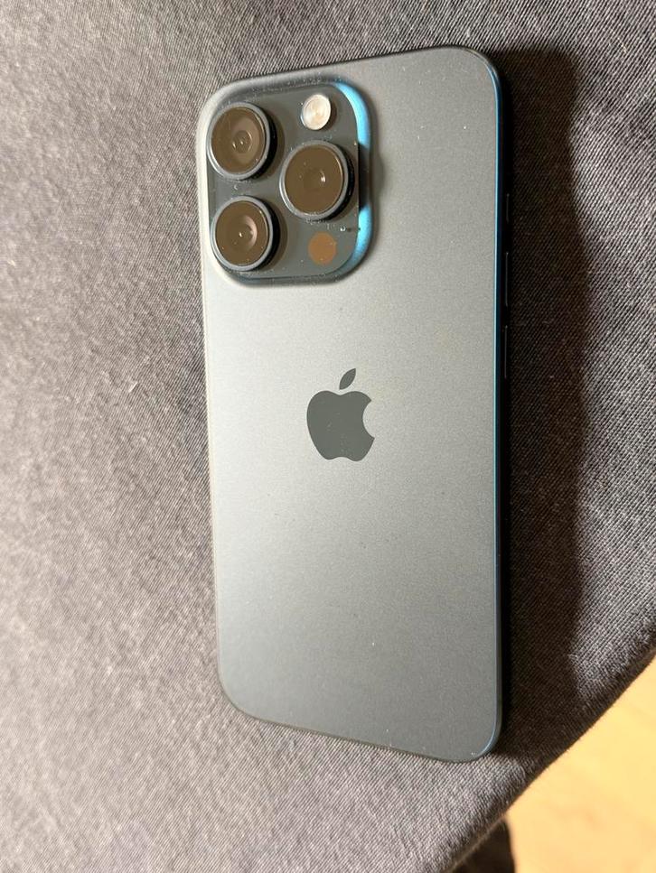 iPhone 15 Pro Blue Titanium – 256 GB (Dual SIM), Telecommunicatie, Mobiele telefoons | Apple iPhone, Gebruikt, 256 GB, Zonder abonnement