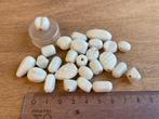Glasparels wit mix - 26 stuks, Ophalen of Verzenden, Nieuw, Kraal