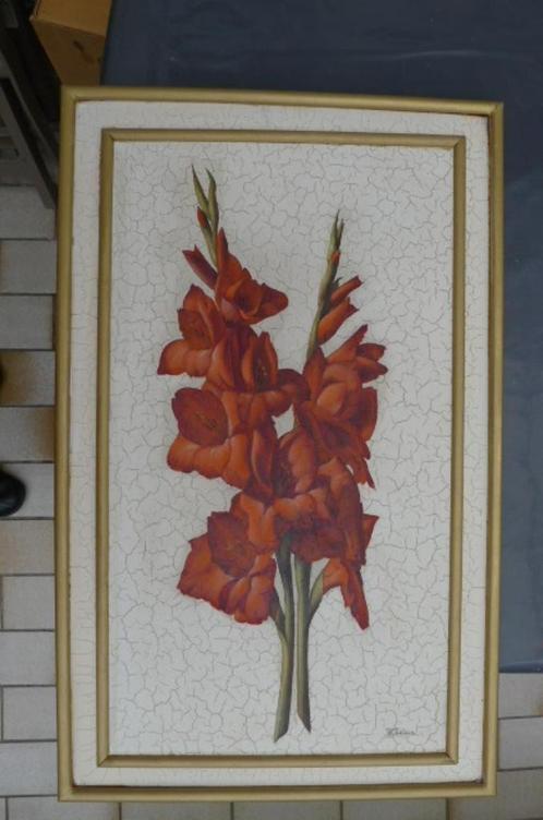 HSP les GLAIEULS René TOBIE, Antiek en Kunst, Kunst | Schilderijen | Modern, Ophalen of Verzenden