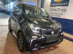 Smart 1.0i 61 pk 2016 lederen Airco carbondak, Auto's, Smart, 116 g/km, Achterwielaandrijving, Zwart, Leder