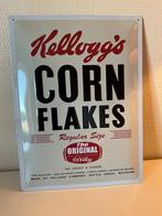 Blikken reclamebord cornflakes 40 x 30 cm, Verzamelen, Ophalen, Zo goed als nieuw, Reclamebord