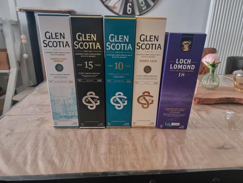 Lot de whisky glen scotia, Collections, Vins, Comme neuf, Enlèvement ou Envoi