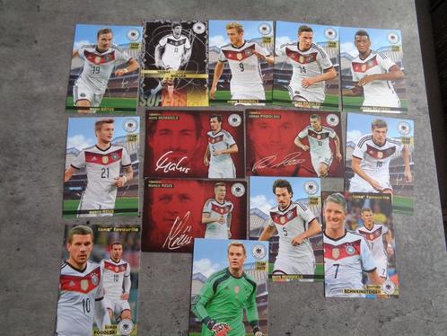 VOETBAL  KAARTEN  PANINI CARREFOUR  DUITSLAND SPELERS 14X, Hobby en Vrije tijd, Stickers en Plaatjes, Ophalen of Verzenden